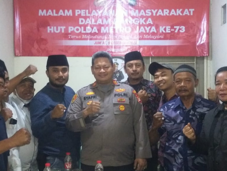 Bhakti Polda Metro Jaya Ke-73 , Polsek Kalideres Sambangi Ketua RW 11 Kelurahan Pegadungan 