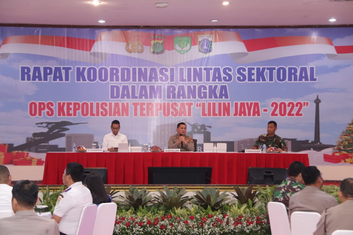 Polda Metro Jaya Gelar Rakor Lintas Sektoral Operasi Lilin Jaya 2022