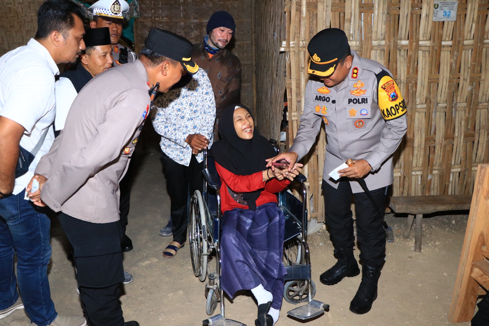 Polres Bersama Baznas Ngawi Bedah Rumah Penyandang Disabilitas 