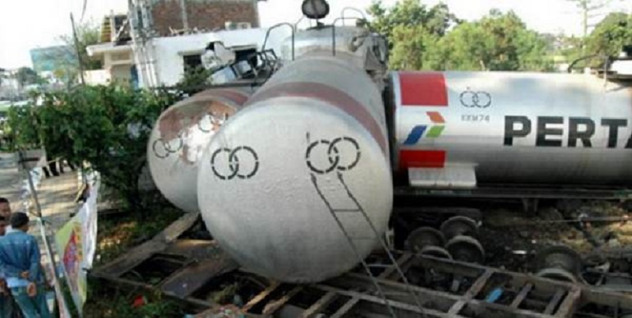  Kereta Api Tanker Anjlok, Distribusi BBM Tak Berdampak