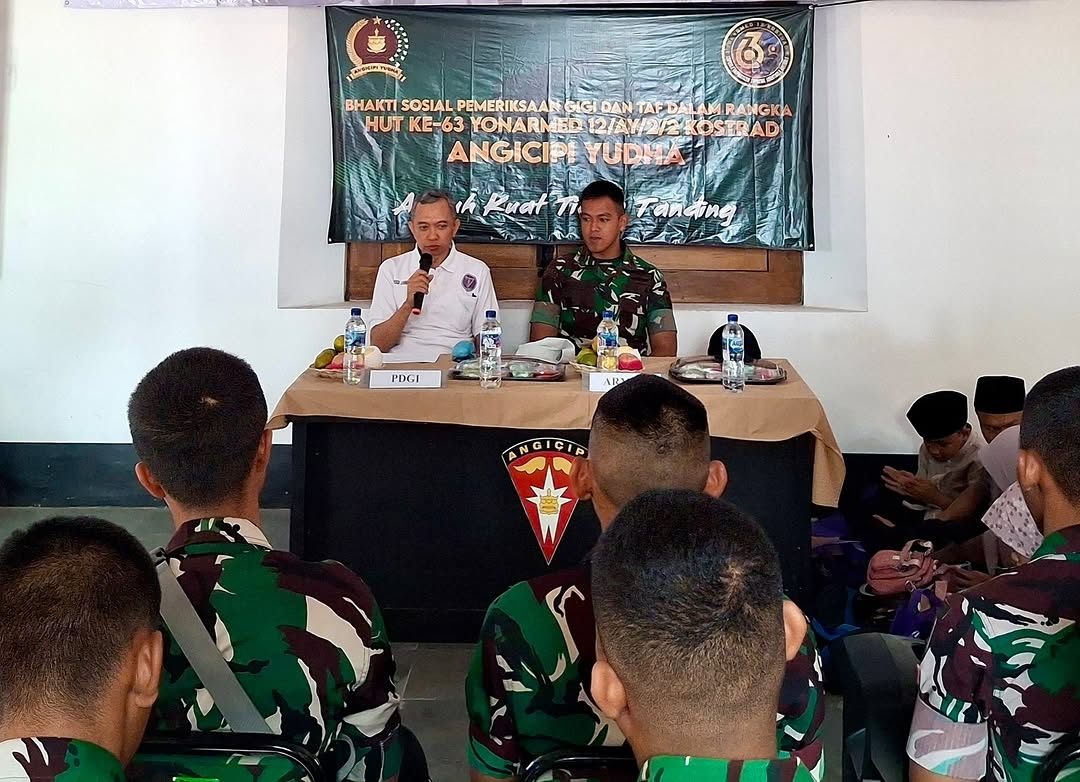 Yonarmed 12 Kostrad Hadirkan Senyum Sehat Untuk Masyarakat Ngawi