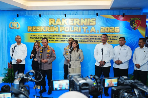 Buka Rakernis Reskrim, Kapolri Instruksikan Ciptakan Rasa Aman dan Keadilan 
