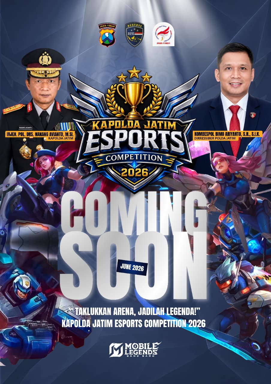 Sambut Hari Bhayangkara ke-80 Polda Jatim Gelar Turnamen Esport untuk Total Hadiah Rp50 Juta