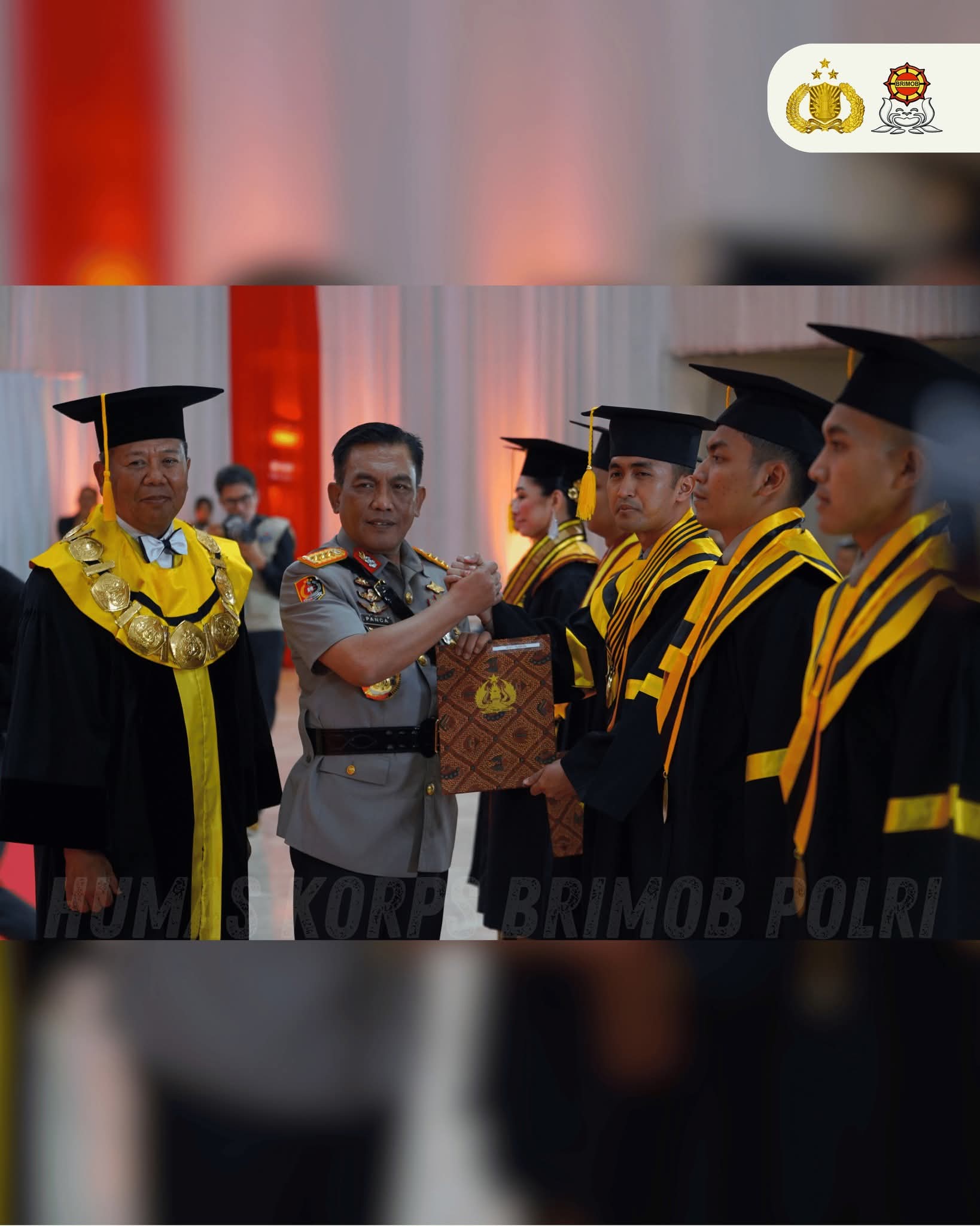 Korbrimob Polri Hadiri Penutupan Pendidikan dan Wisuda STIK Lemdiklat Polri Tahun 2026