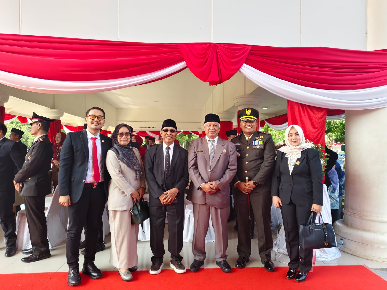 Dandim Ngawi Bersama Jajaran Forkopimda Ikuti Upacara Peringatan HUT RI Ke 81