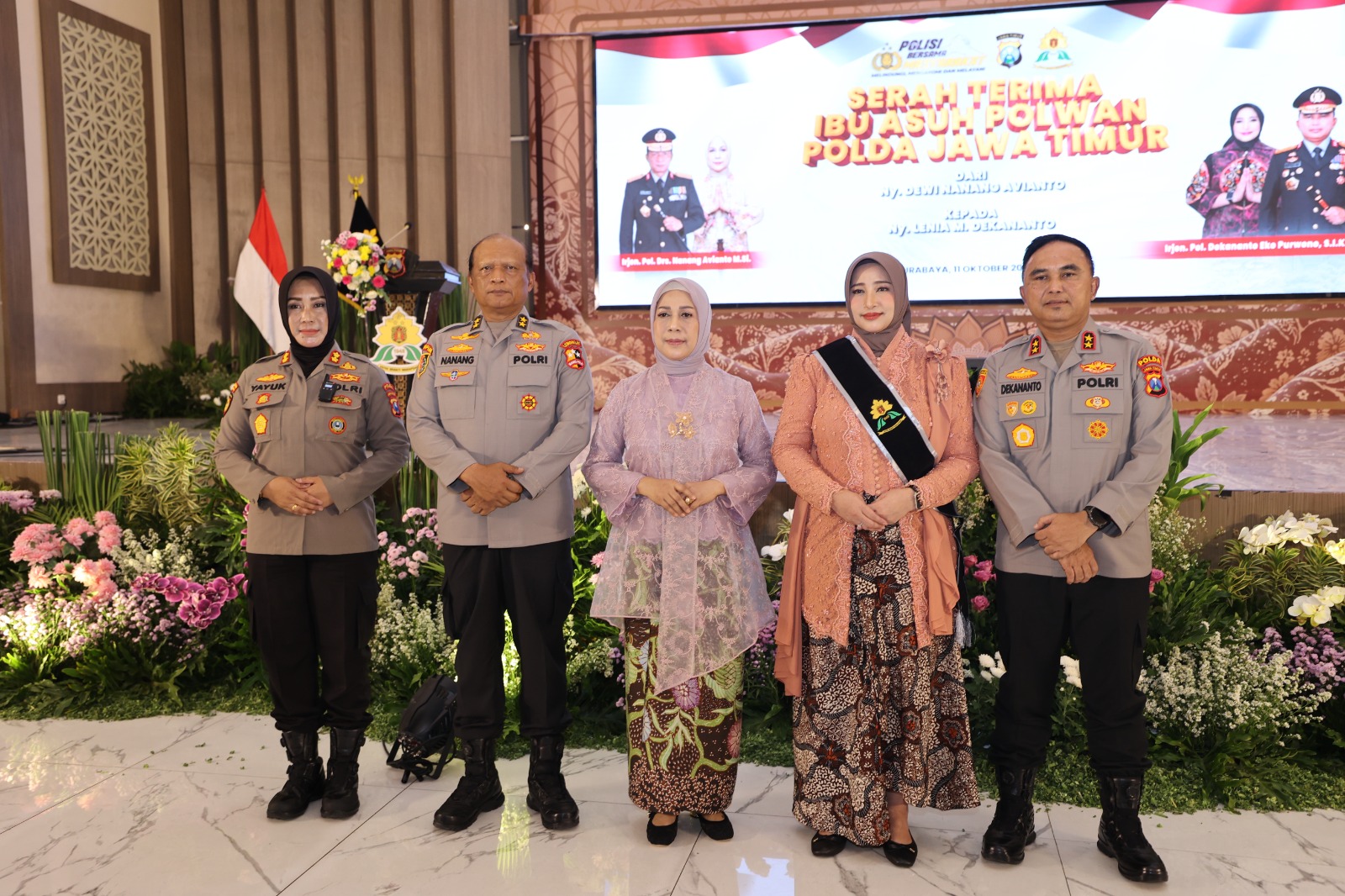Jadi Ibu Asuh Polwan Polda Jatim, Ny. Lenia Dekananto Dorong Kesejahteraan dan Keharmonisan Polri