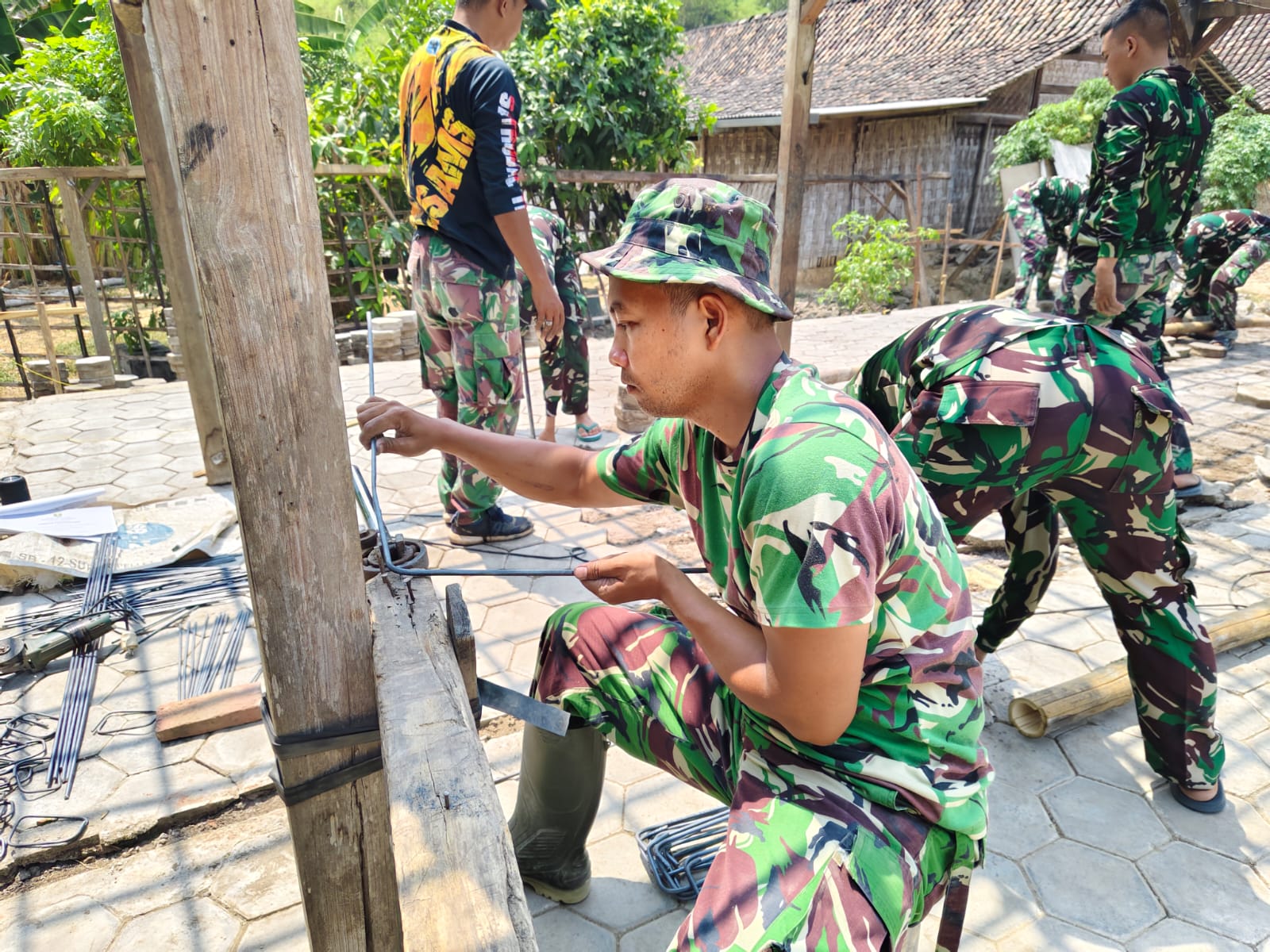 TNI Manunggal dengan Rakyat, TMMD ke-130 Kodim Ngawi Sasar Pembangunan Infrastruktur Desa