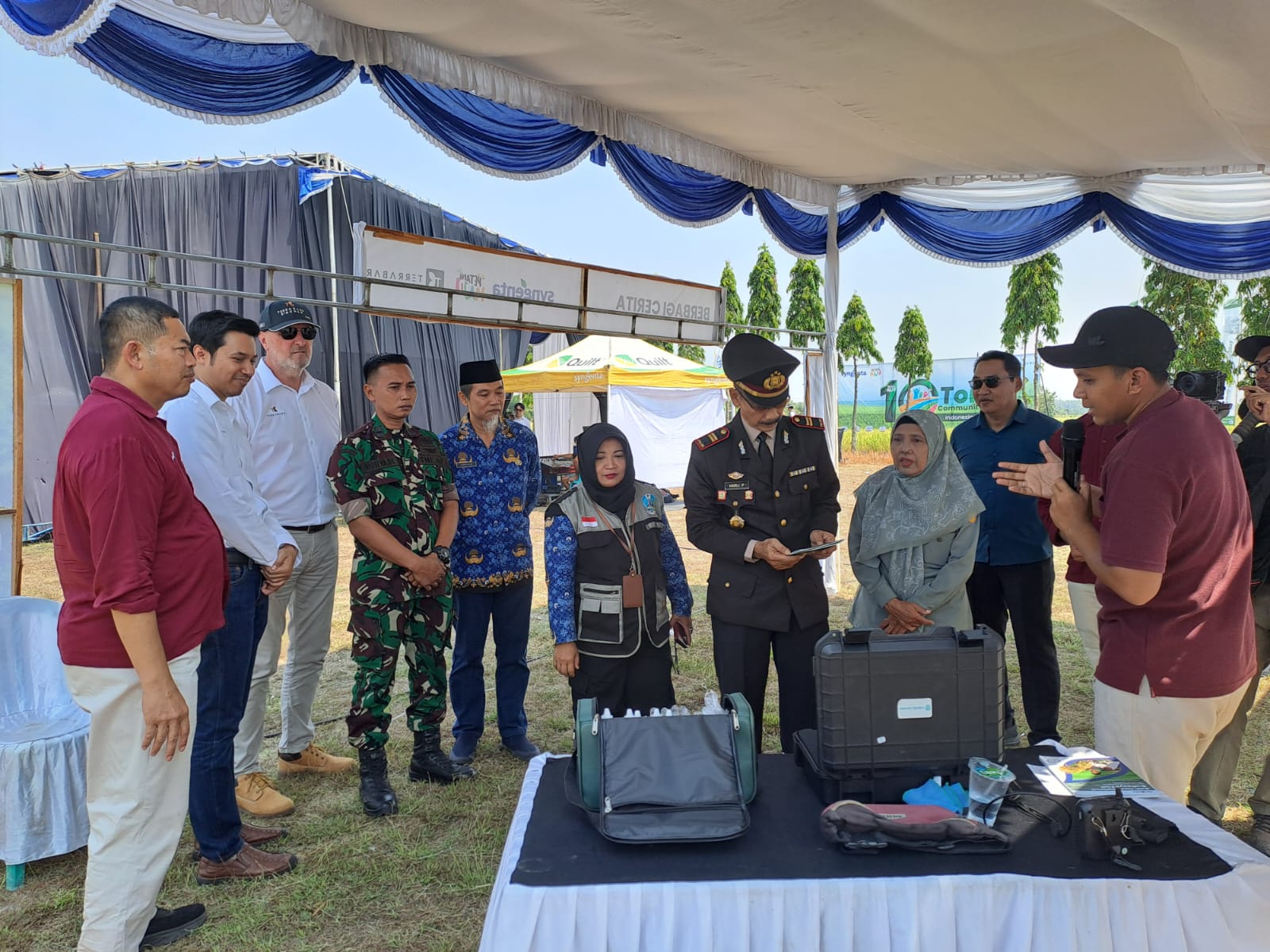Babinsa Geneng Hadiri Festival Panen Regeneratif, Dorong Pertanian Unggul di Ngawi